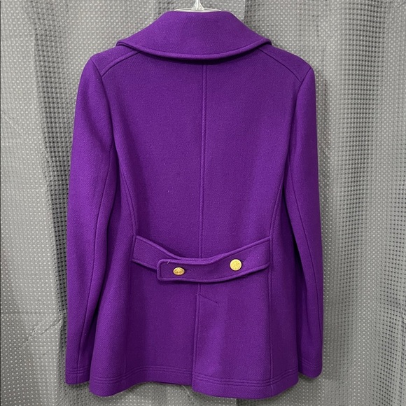 J Crew Women's Vibrant Purple Peacoat - Picture 3 of 3